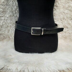 Coach F99256 Man's Black Genuine Leather Belt